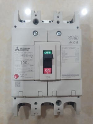 Cầu dao MCCB Mitsubishi NF250-CV - 100A 25kA 3P