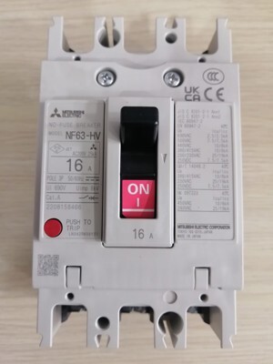 Cầu dao MCCB Mitsubishi NF63-HV - 16A 10kA 3P