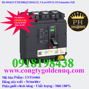 Cầu dao MCCB Schneider CVS160 Type N 50kA 4P