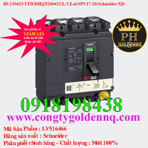 Cầu dao MCCB Schneider CVS160 Type N 50kA 4P