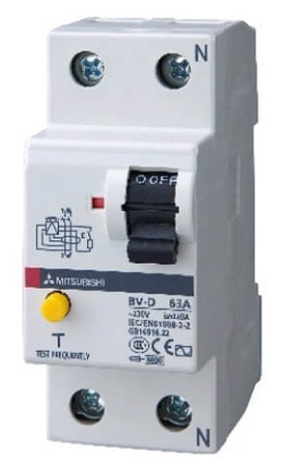 Cầu dao Mitsubishi BV-D - 63A 30mA 2P