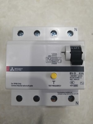 Cầu dao Mitsubishi BV-D - 63A 300mA 4P