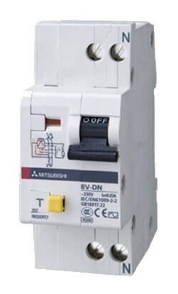 Cầu dao Mitsubishi BV-DN6 - 10A 30mA 6kA 1P