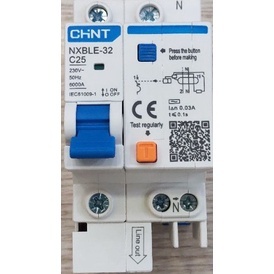 Cầu dao RCBO Chint NXBLE - 1P+N 10A 30mA