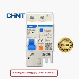 Cầu dao RCBO Chint NXBLE - 2P 6A 30mA