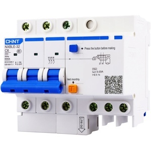 Cầu dao RCBO Chint NXBLE-32 3P+N 6A