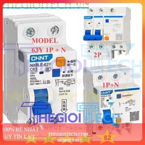 Cầu dao RCBO Chint NXBLE-63 1P+N 40A