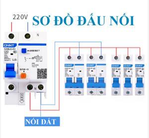 Cầu dao RCBO Chint NXBLE-63 1P+N 63A