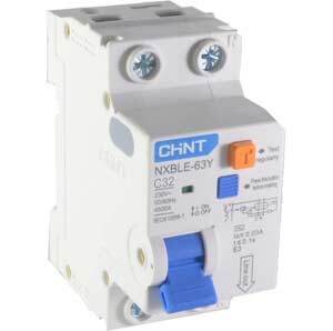Cầu dao RCBO Chint NXBLE-63Y - 1P+N 32A 30mA