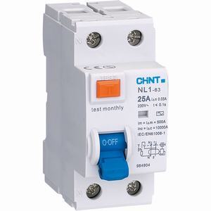 Cầu dao RCCB Chint NL1-63 2P 25A 6kA 30MA