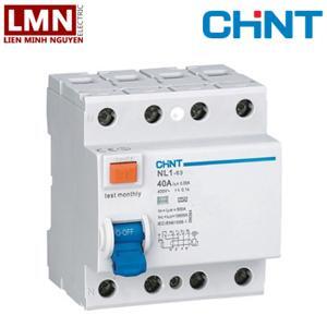 Cầu dao RCCB Chint NL1-63 4P 25A 10kA 100MA