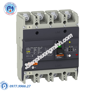 Cầu dao Schneider EZCV250H4200 - 200A 36kA 4P