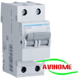 Cầu dao tự động Aptomat Hager MU206A