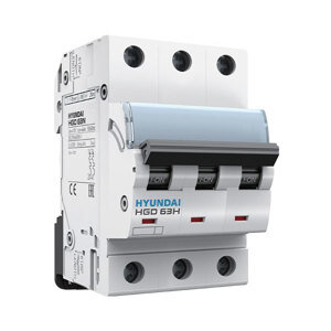 Cầu dao tự động (aptomat) MCB Hyundai HGD63H 3P 10A