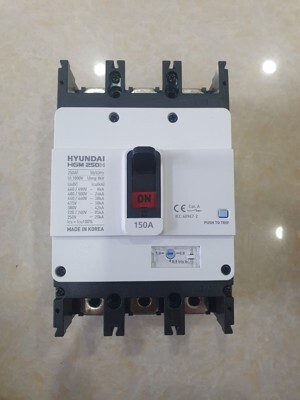 Cầu dao tự động (aptomat) MCCB Hyundai HGM250H-F 3P 150A