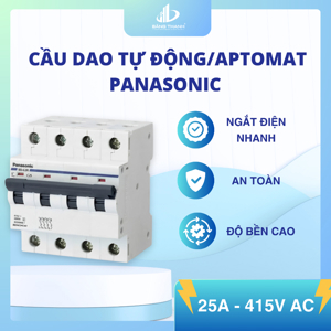 Cầu dao tự động MCB 4P/25A 6kA Panasonic BBD4254CNV