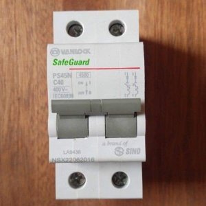 Cầu dao tự động MCB Sino Vanlock loại tép 2P 40A PS45N-C2040