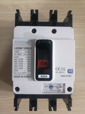 Cầu dao tự động MCCB Huyndai HGM100E-F - 63A 3P