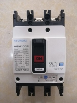 Cầu dao tự động MCCB Huyndai HGM100E-F - 100A 3P