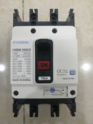 Cầu dao tự động MCCB Huyndai HGM100E-F - 75A 3P