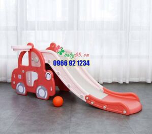 Cầu trượt kèm khung bóng rổ hình ô tô Toys House WM21B061