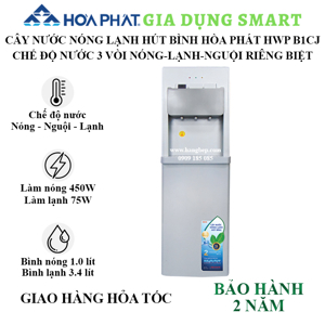 Cây nước nóng lạnh hút bình Hòa Phát HWP B1CJ