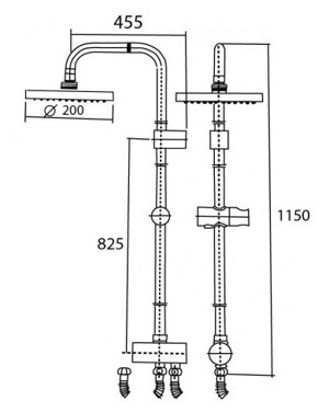 Cây sen tắm phun mưa American Standard WF-9071