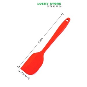 Cây vét bột spatula silicon 21cm