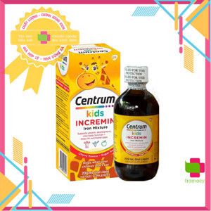 Vitamin dành cho bé biếng ăn Centrum Kids Incremin - 200ml