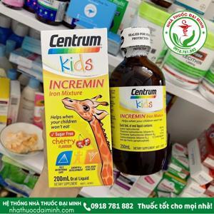 Vitamin dành cho bé biếng ăn Centrum Kids Incremin - 200ml