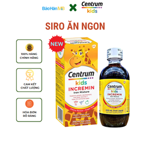 Vitamin dành cho bé biếng ăn Centrum Kids Incremin - 200ml