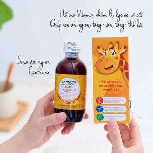 Vitamin dành cho bé biếng ăn Centrum Kids Incremin - 200ml