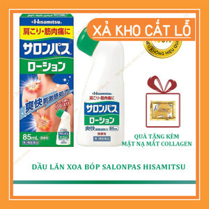 Chai lăn xoa bóp Salonpas Hisamitsu Nhật Bản 85ml