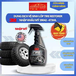 Chai xịt chăm sóc lốp phục hồi cao su 3M Tire Restorer PN39042 473ml