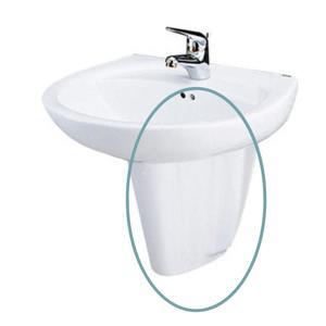 Chân chậu lavabo dài Caesar P2436