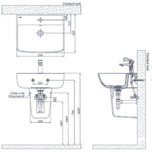 Chân chậu rửa inax L-298VC