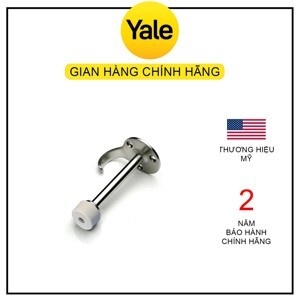 Chặn cửa gắn tường móc treo màu inox mờ Yale DS910US32D