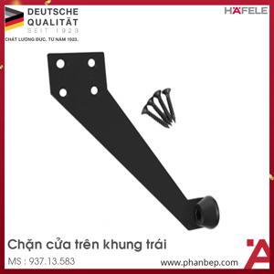 Chặn cửa trên khung mở trái đen mờ Hafele 937.13.583