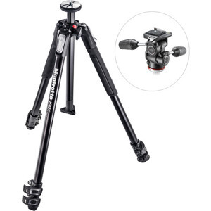 Chân máy ảnh Manfrotto 190 ALU 3-S Kit 3W Head