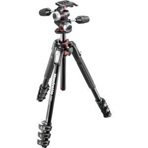 Chân máy ảnh Manfrotto 190 Alu 4-S Kit 3W Head