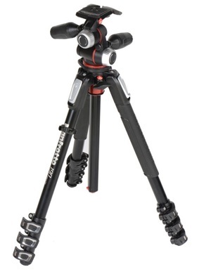 Chân máy ảnh Manfrotto 190 Alu 4-S Kit 3W Head