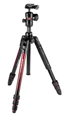 Chân Máy Ảnh Manfrotto Befree Adv ALU Twt Red Kit Ball Head