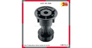 Chân nhựa đen 100mm Hafele 637.45.326