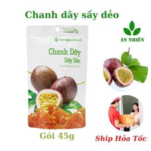 Chanh dây sấy dẻo Nong Lam Food - túi 45g