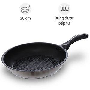 Chảo 3 đáy Fivestar CKD26-3DI, 26cm