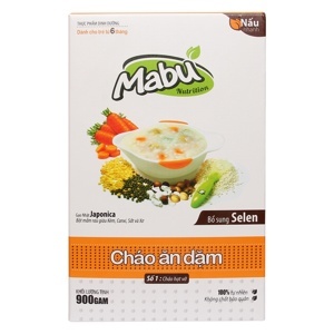 Cháo ăn dặm Mabu hạt vỡ 900gr