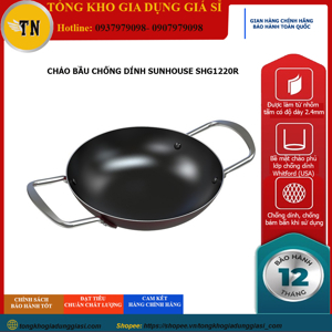 Chảo bầu chống dính Sunhouse SHG1220R