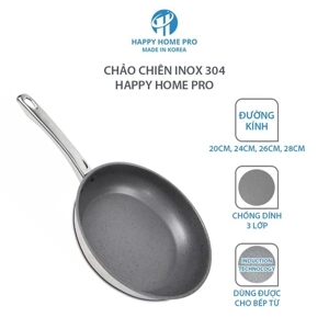 Chảo chiên Happy Home Pro inox 304, 20cm