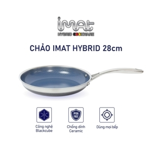 Chảo chiên inox Blackcube iMat - 28cm