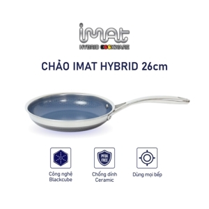 Chảo chiên inox Blackcube iMat - 26cm